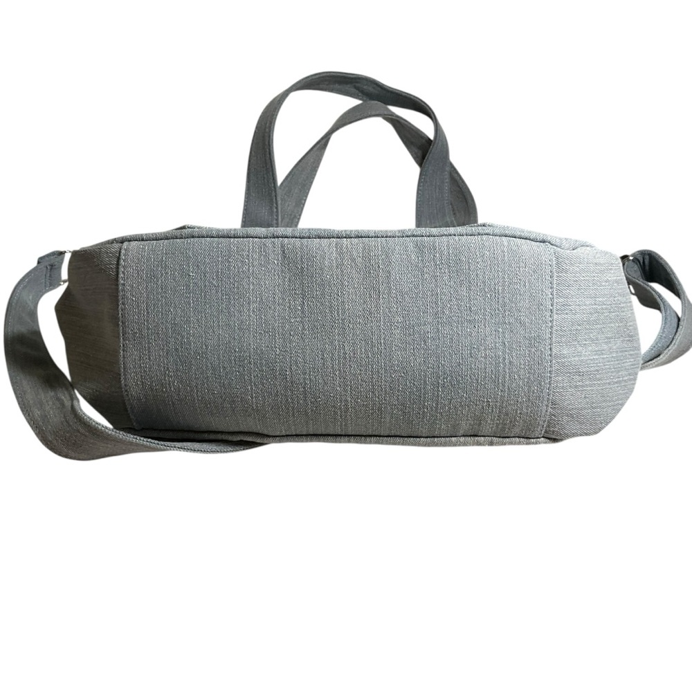 True Religion faded denim jeans purse with front patch logo.  NWT. - Picture 7 of 10